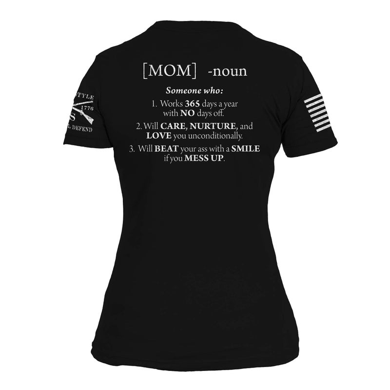 Grunt Style Mom Defined - Women's T-Shirt (Black, X-Large) - Image 3